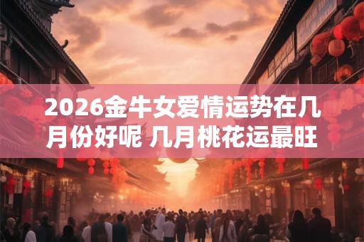 2026金牛女爱情运势在几月份好呢 几月桃花运最旺 2026金牛女爱情运势在几月份好呢 几月桃花运最旺