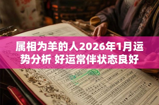 属相为羊的人2026年1月运势分析 好运常伴状态良好