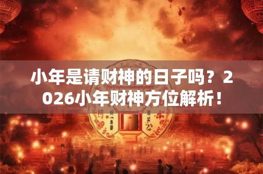 小年是请财神的日子吗？2026小年财神方位解析！