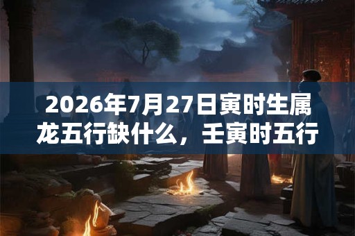 2026年7月27日寅时生属龙五行缺什么，壬寅时五行缺什么