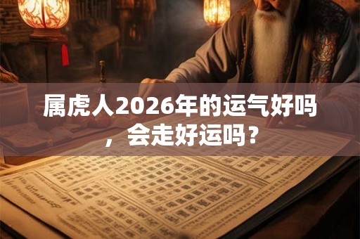 属虎人2026年的运气好吗，会走好运吗？