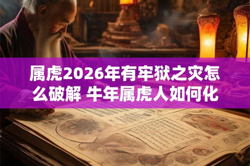 属虎2026年有牢狱之灾怎么破解 牛年属虎人如何化解灾难