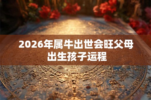 2026年属牛出世会旺父母 出生孩子运程