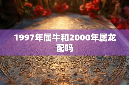 1997年属牛和2000年属龙配吗