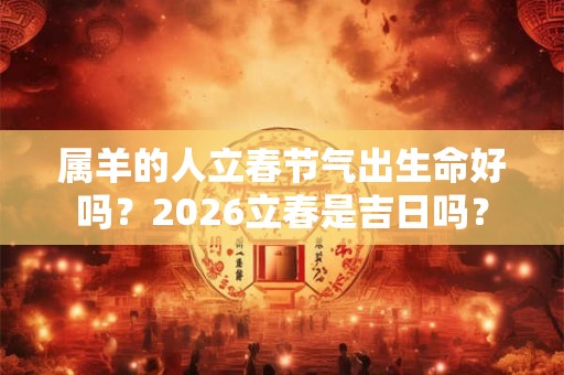 属羊的人立春节气出生命好吗？2026立春是吉日吗？