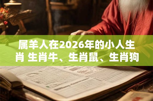 属羊人在2026年的小人生肖 生肖牛、生肖鼠、生肖狗