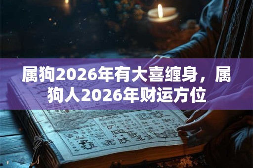 属狗2026年有大喜缠身，属狗人2026年财运方位