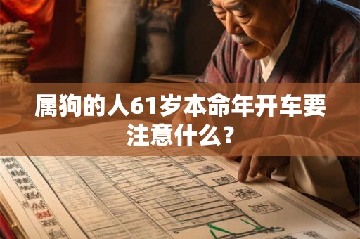 属狗的人61岁本命年开车要注意什么？