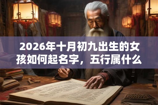 2026年十月初九出生的女孩如何起名字，五行属什么