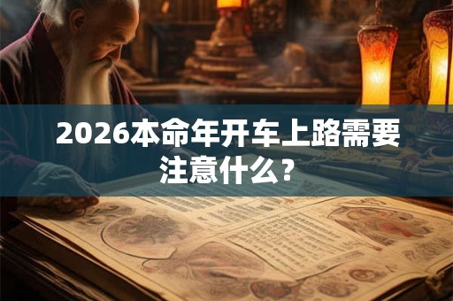 2026本命年开车上路需要注意什么？