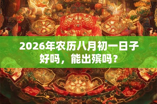 2026年农历八月初一日子好吗，能出殡吗？