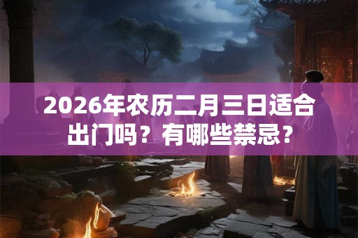 2026年农历二月三日适合出门吗？有哪些禁忌？