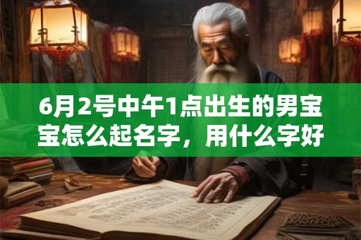 6月2号中午1点出生的男宝宝怎么起名字，用什么字好
