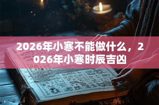 2026年小寒不能做什么，2026年小寒时辰吉凶