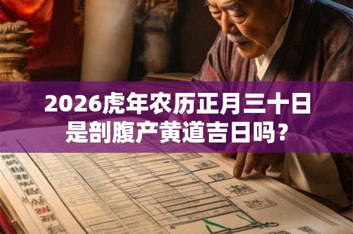 2026虎年农历正月三十日是剖腹产黄道吉日吗？