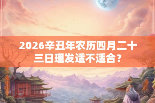 2026辛丑年农历四月二十三日理发适不适合？