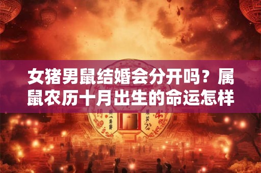 女猪男鼠结婚会分开吗？属鼠农历十月出生的命运怎样？