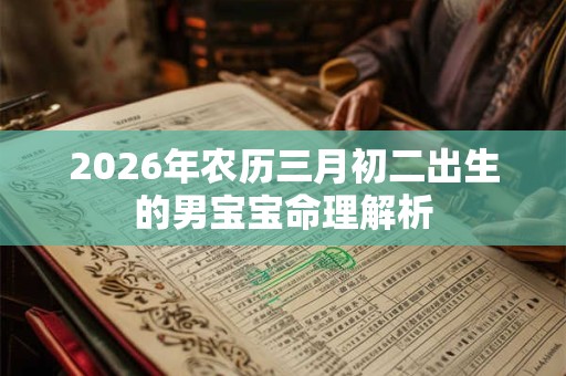 2026年农历三月初二出生的男宝宝命理解析