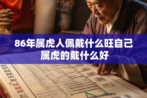 86年属虎人佩戴什么旺自己 属虎的戴什么好
