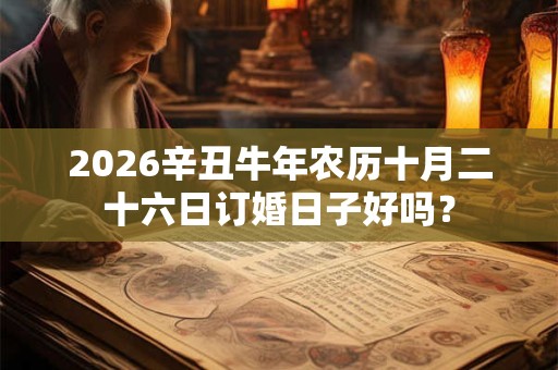 2026辛丑牛年农历十月二十六日订婚日子好吗? 2026辛丑牛年农历十月二十六日订婚日子好吗?