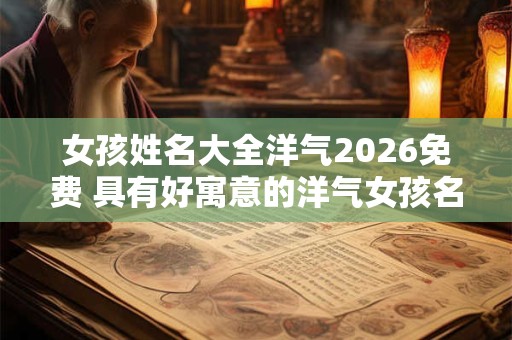 女孩姓名大全洋气2026免费 具有好寓意的洋气女孩名字分享