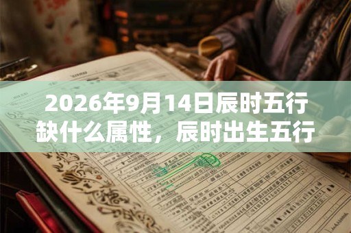2026年9月14日辰时五行缺什么属性,辰时出生五行缺什么 2026年9月14日辰时五行缺什么属性,辰时出生五行缺什么