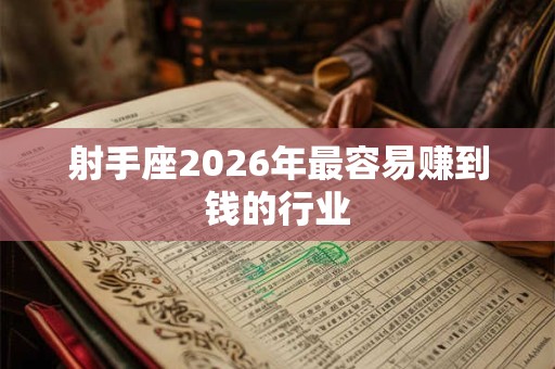 射手座2026年最容易赚到钱的行业