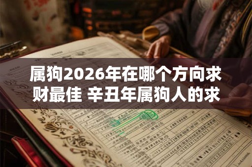 属狗2026年在哪个方向求财最佳 辛丑年属狗人的求财方位 属狗2026年在哪个方向求财最佳 辛丑年属狗人的求财方位