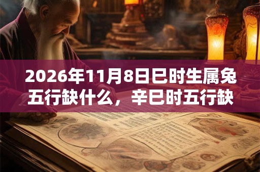 2026年11月8日巳时生属兔五行缺什么,辛巳时五行缺什么 2026年11月8日巳时生属兔五行缺什么,辛巳时五行缺什么
