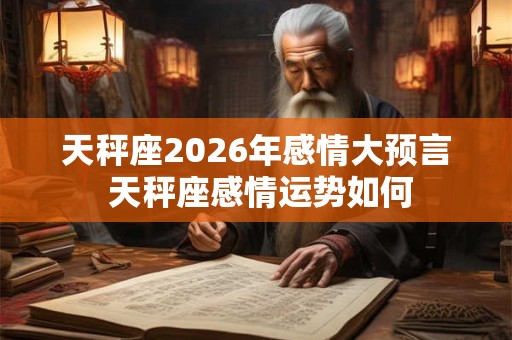 天秤座2026年感情大预言 天秤座感情运势如何
