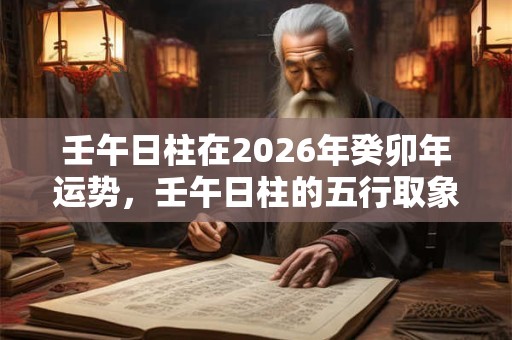 壬午日柱在2026年癸卯年运势，壬午日柱的五行取象