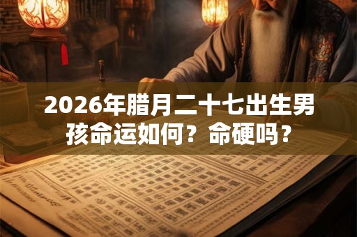 2026年腊月二十七出生男孩命运如何?命硬吗? 2026年腊月二十七出生男孩命运如何?命硬吗?