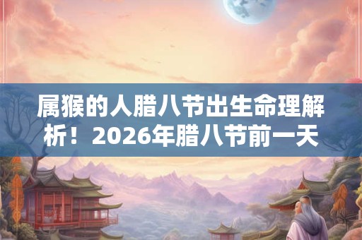 属猴的人腊八节出生命理解析！2026年腊八节前一天是吉日？