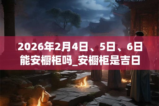2026年2月4日、5日、6日能安橱柜吗_安橱柜是吉日吗