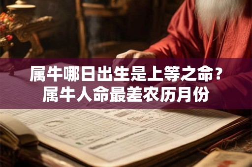 属牛哪日出生是上等之命？属牛人命最差农历月份