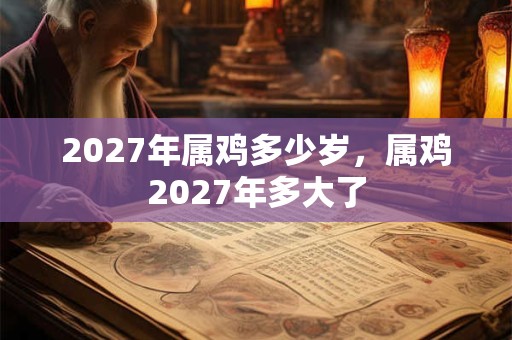 2027年属鸡多少岁,属鸡2027年多大了 2027年属鸡多少岁,属鸡2027年多大了