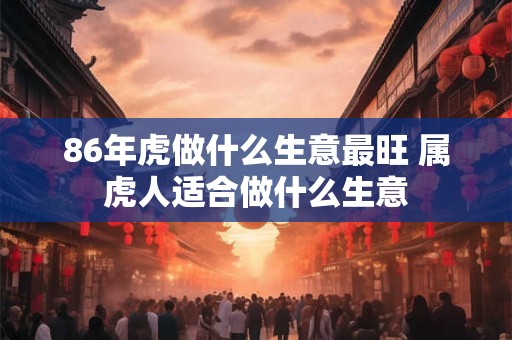 86年虎做什么生意最旺 属虎人适合做什么生意 86年虎做什么生意最旺 属虎人适合做什么生意