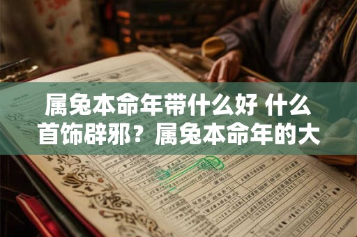 属兔本命年带什么好 什么首饰辟邪？属兔本命年的大忌