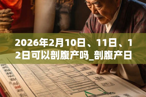 2026年2月10日、11日、12日可以剖腹产吗_剖腹产日子好吗 2026年2月10日、11日、12日可以剖腹产吗_剖腹产日子好吗