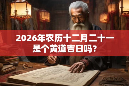 2026年农历十二月二十一是个黄道吉日吗？
