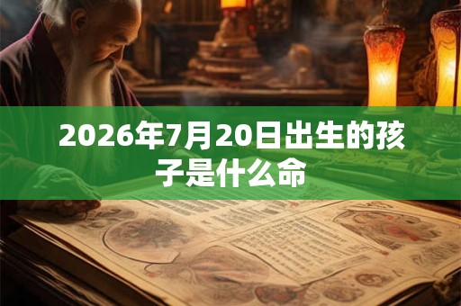 2026年7月20日出生的孩子是什么命
