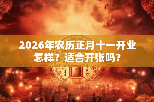 2026年农历正月十一开业怎样？适合开张吗？