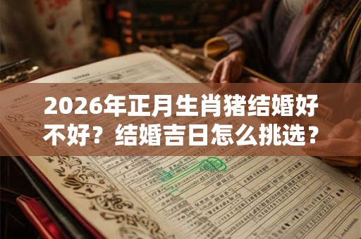 2026年正月生肖猪结婚好不好？结婚吉日怎么挑选？