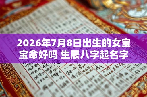 2026年7月8日出生的女宝宝命好吗 生辰八字起名字
