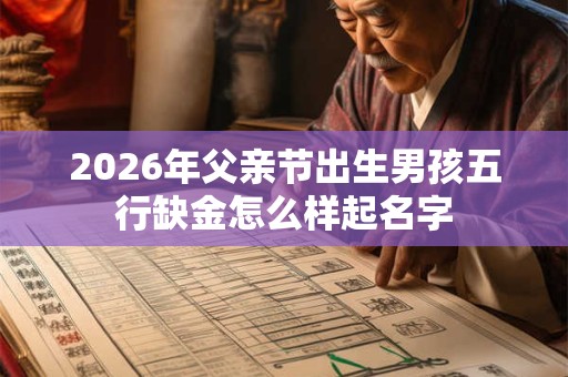 2026年父亲节出生男孩五行缺金怎么样起名字