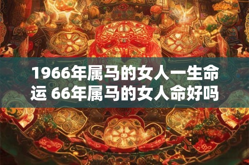1966年属马的女人一生命运 66年属马的女人命好吗