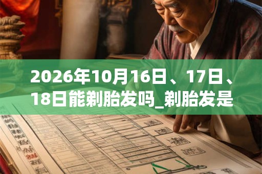 2026年10月16日、17日、18日能剃胎发吗_剃胎发是吉日吗