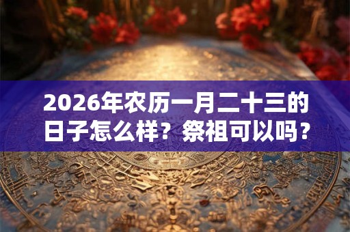 2026年农历一月二十三的日子怎么样?祭祖可以吗? 2026年农历一月二十三的日子怎么样?祭祖可以吗?