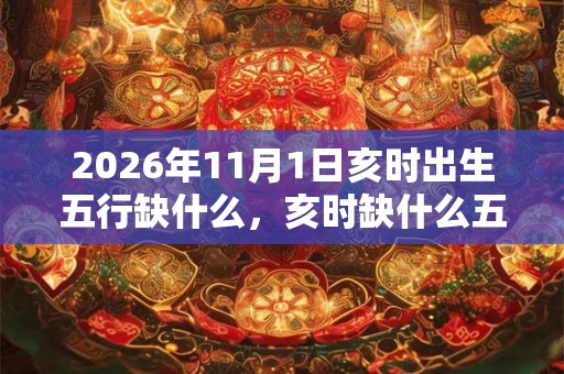 2026年11月1日亥时出生五行缺什么，亥时缺什么五行