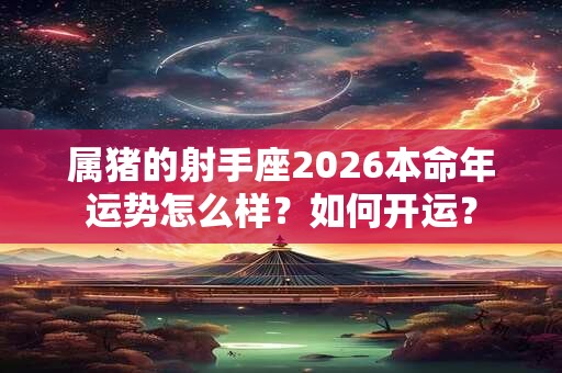 属猪的射手座2026本命年运势怎么样?如何开运? 属猪的射手座2026本命年运势怎么样?如何开运?